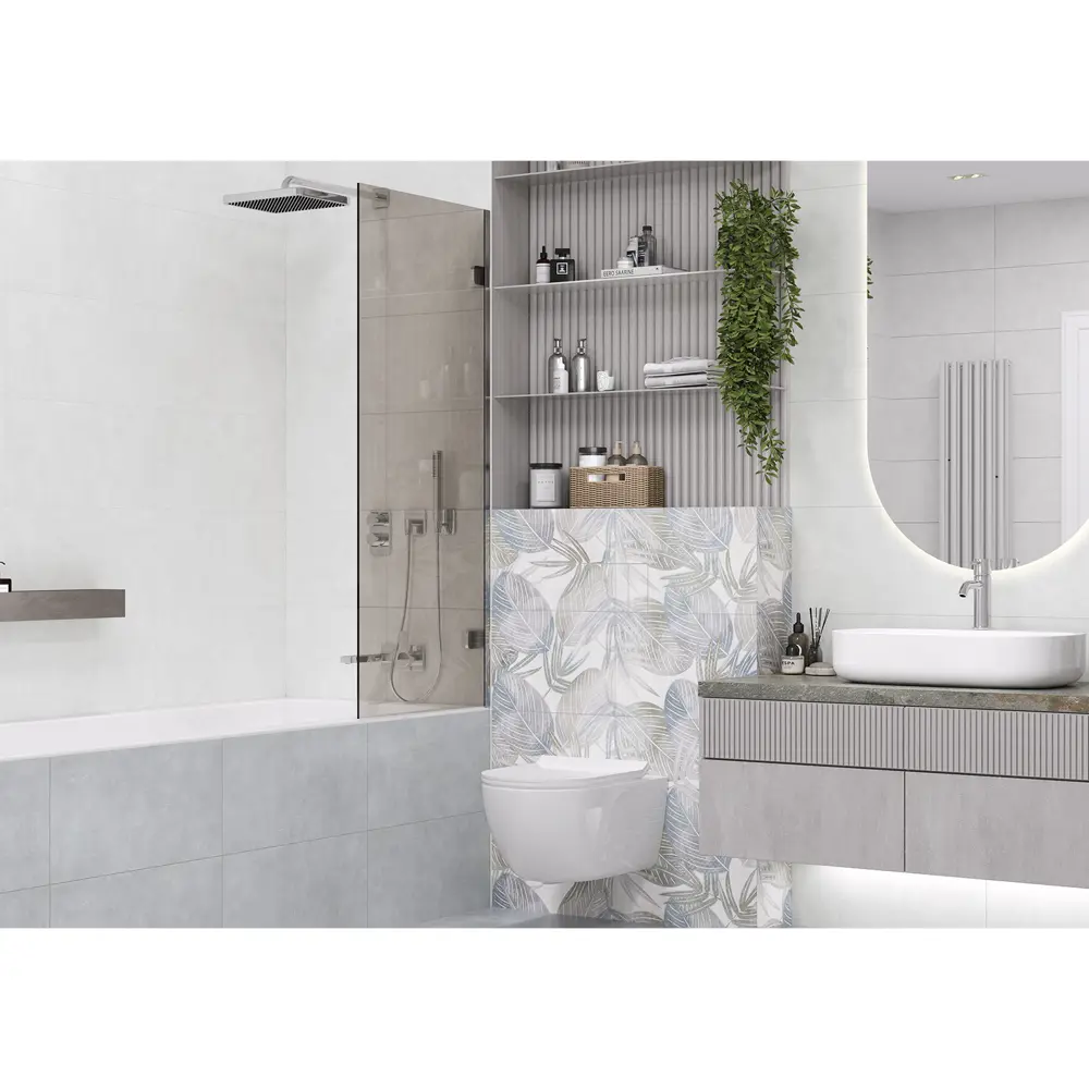 Настенная плитка Alma Ceramica Serenity 70 30x60 см 1.98 м² матовая цвет темно-серый 89457771 STLM-2056158 - Вид №3