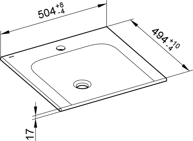 32940315001 Керамический умывальник KEUCO Plan - Вид №3