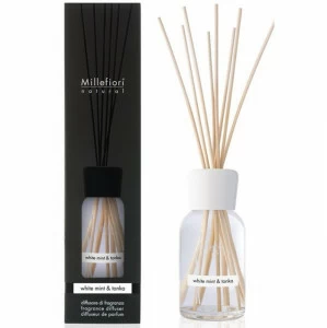 Диффузор с палочками 100мл "Белая мята и тонка" White Mint & Tonka MILLEFIORI MILANO МЯТА 267356 Белый