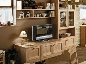 Callesella Arredamenti Деревянная оборудованная стена с тумбой под телевизор Every day