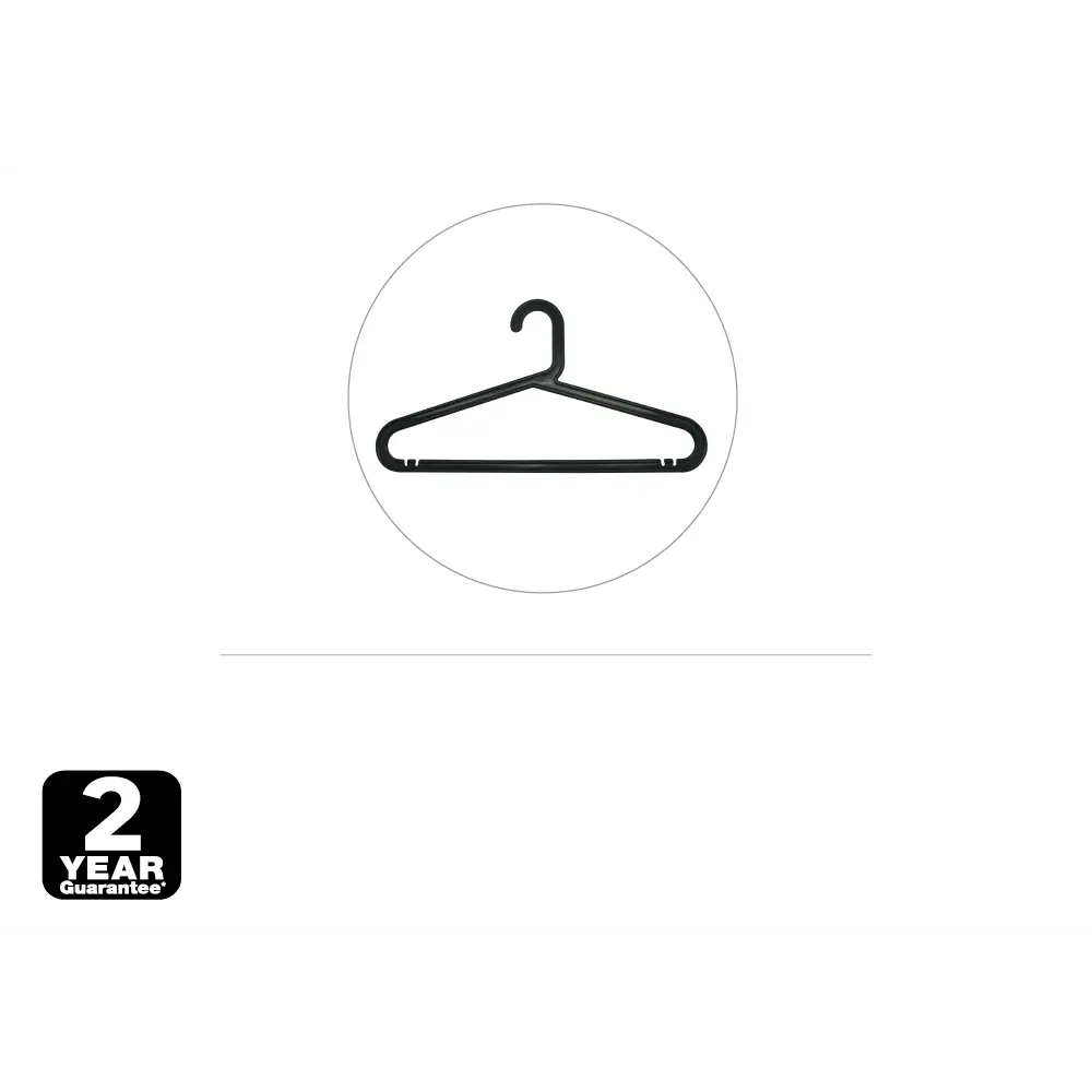 Плечики для одежды 39.5 см пластик цвет черный 4 шт Santreyd STLM-2124239 - Вид №3