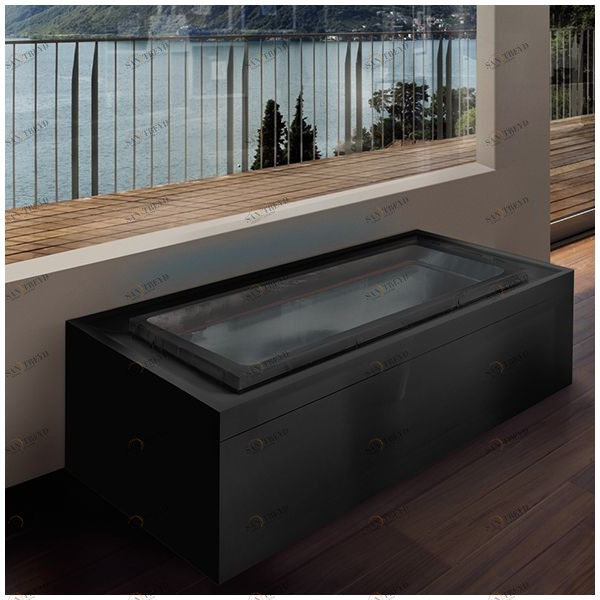 Бассейн Gruppo Treesse Fusion 220 SPA-V8620-C напольный прямоугольный черный Fusion SPA SPAV8620C