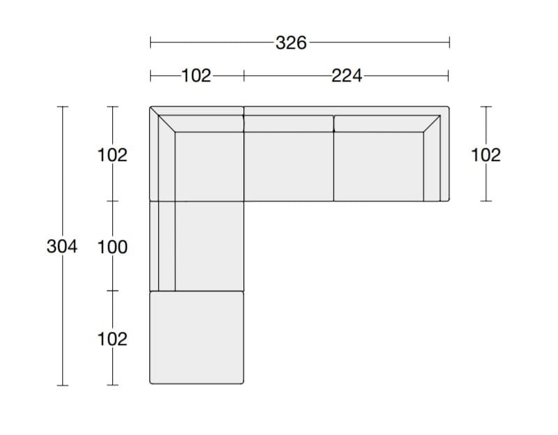 Угловой диван из ткани CTS SALOTTI время ARCH-00088375 - Вид №2