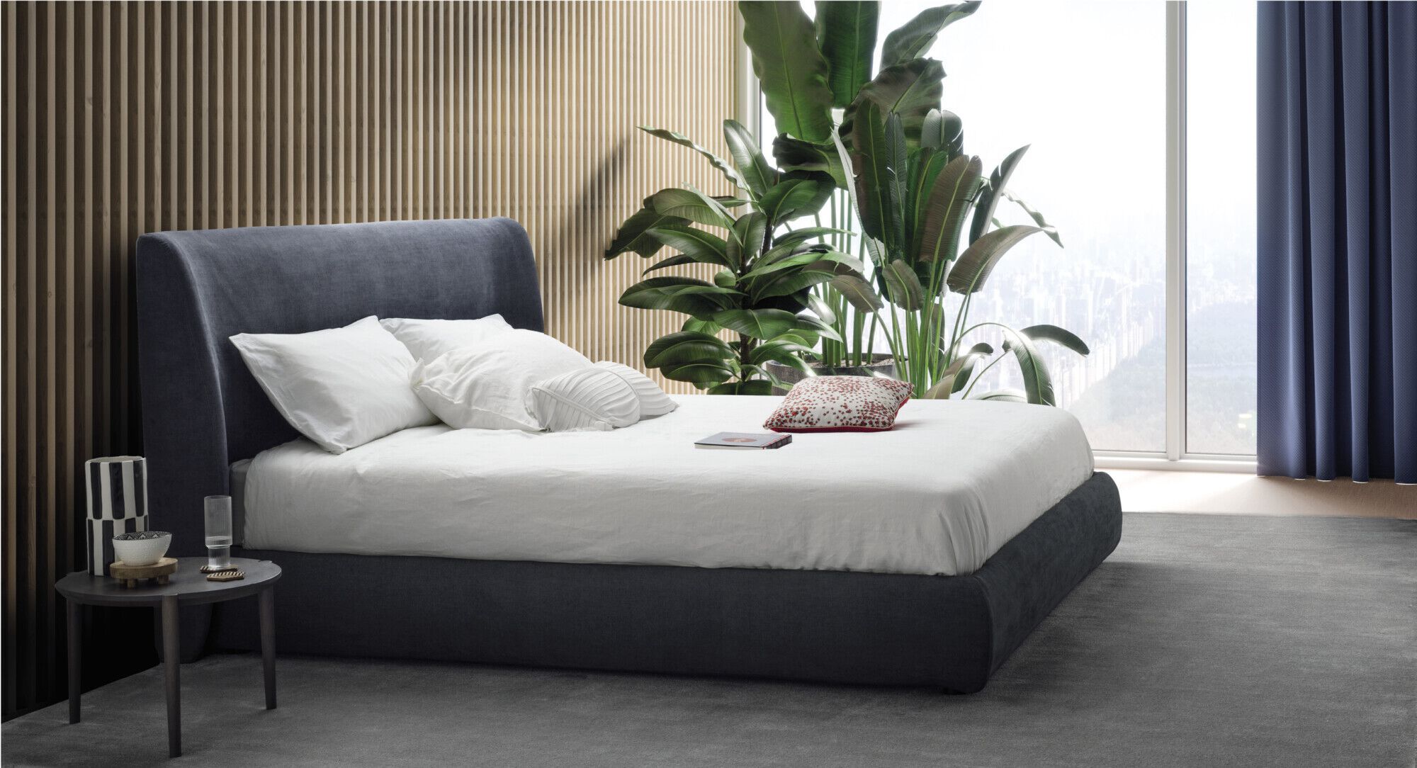 Двуспальная кровать с мягким изголовьем Devina Nais LEAF ARCH-00067826 - Вид №6