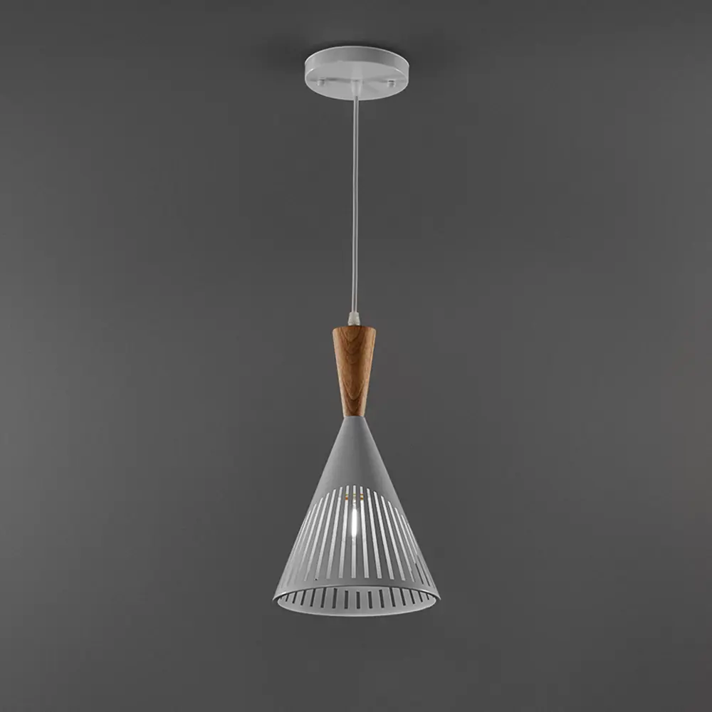 Подвесной светильник Семь огней Ноема 1 лампа 3 м² цвет белый STLM-2064470 - Вид №1