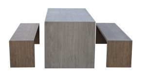 Прямоугольный стол для пикника из спеченного камня