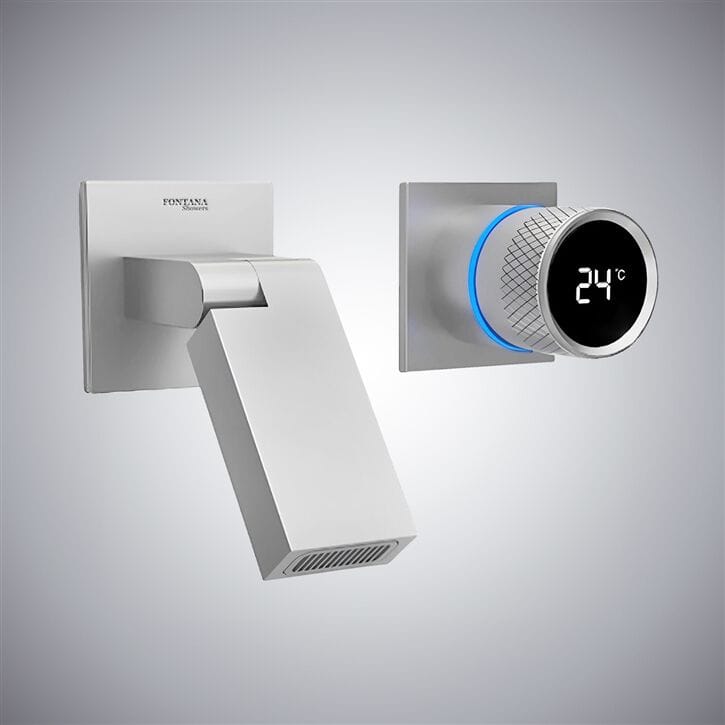 Настенный смеситель для раковины с 2 отверстиями Fontana Showers синий Синий ARCH-00139938 - Вид №1