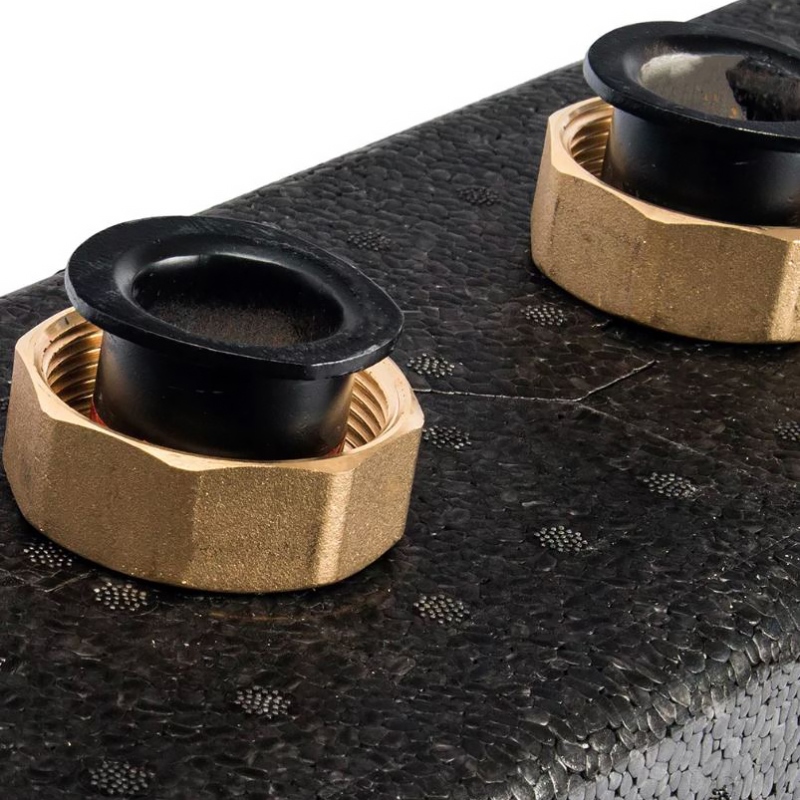 Настенный коллектор Meibes на 2-3 насосных модуля (контура) с комплектом кронштейнов M6630121RU - Вид №2