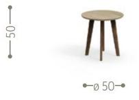 Talenti Круглый журнальный столик из мрамора Cleo teak sun-id-1365376 - Вид №10