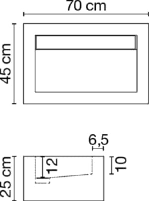 Подвесная раковина из керамогранита CERAMICA FONDOVALLE SHAPE ARCH-00119316 - Вид №6