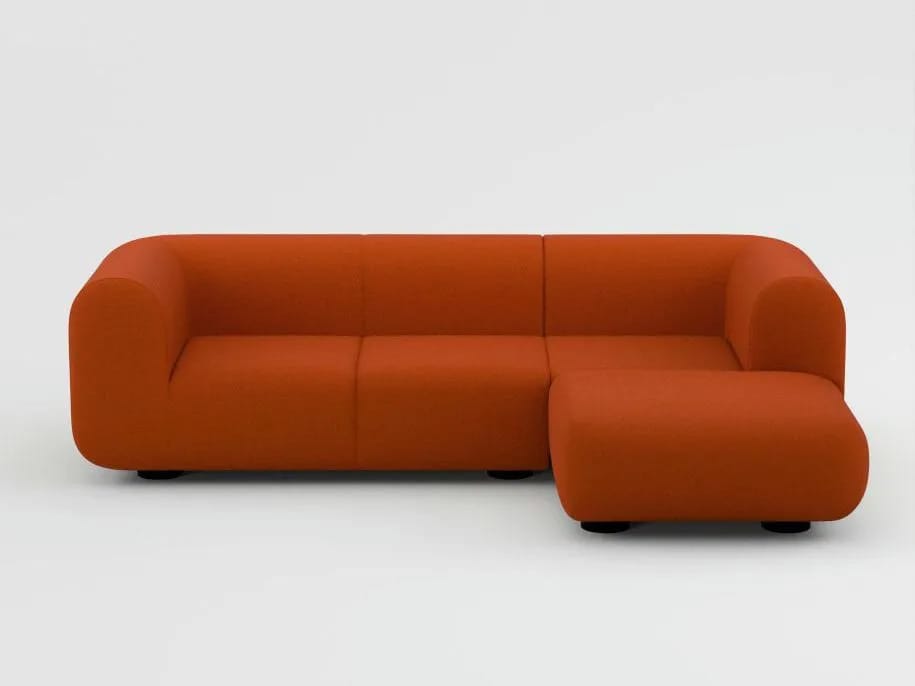 4-местный модульный тканевый диван Tom Dixon Plump sofa ARCH-00090579