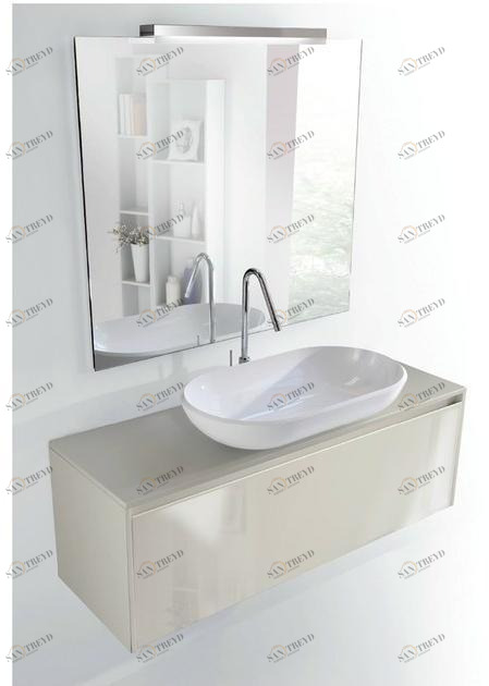 LASA IDEA Тумба под умывальник одинарная настенная, лакированная Metropolis sun-id-1479188