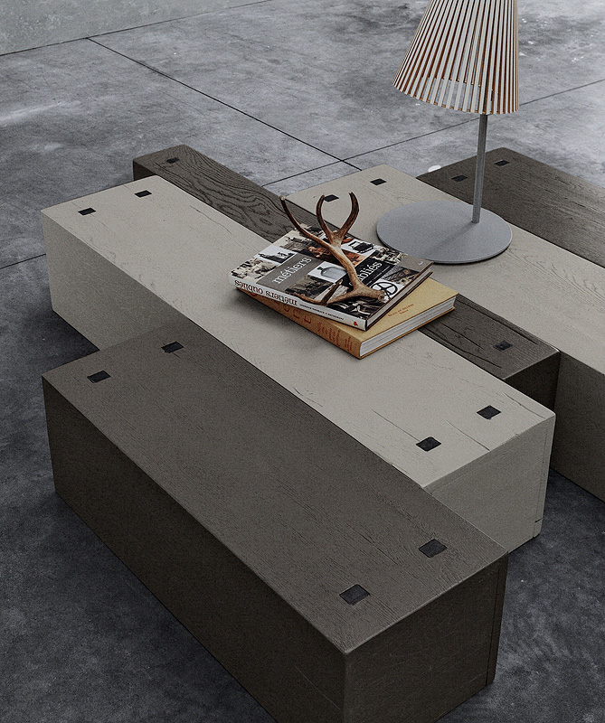 Стол журнальный Komposer DEVINA NAIS TN120L15 + TN120L30 Eclettica