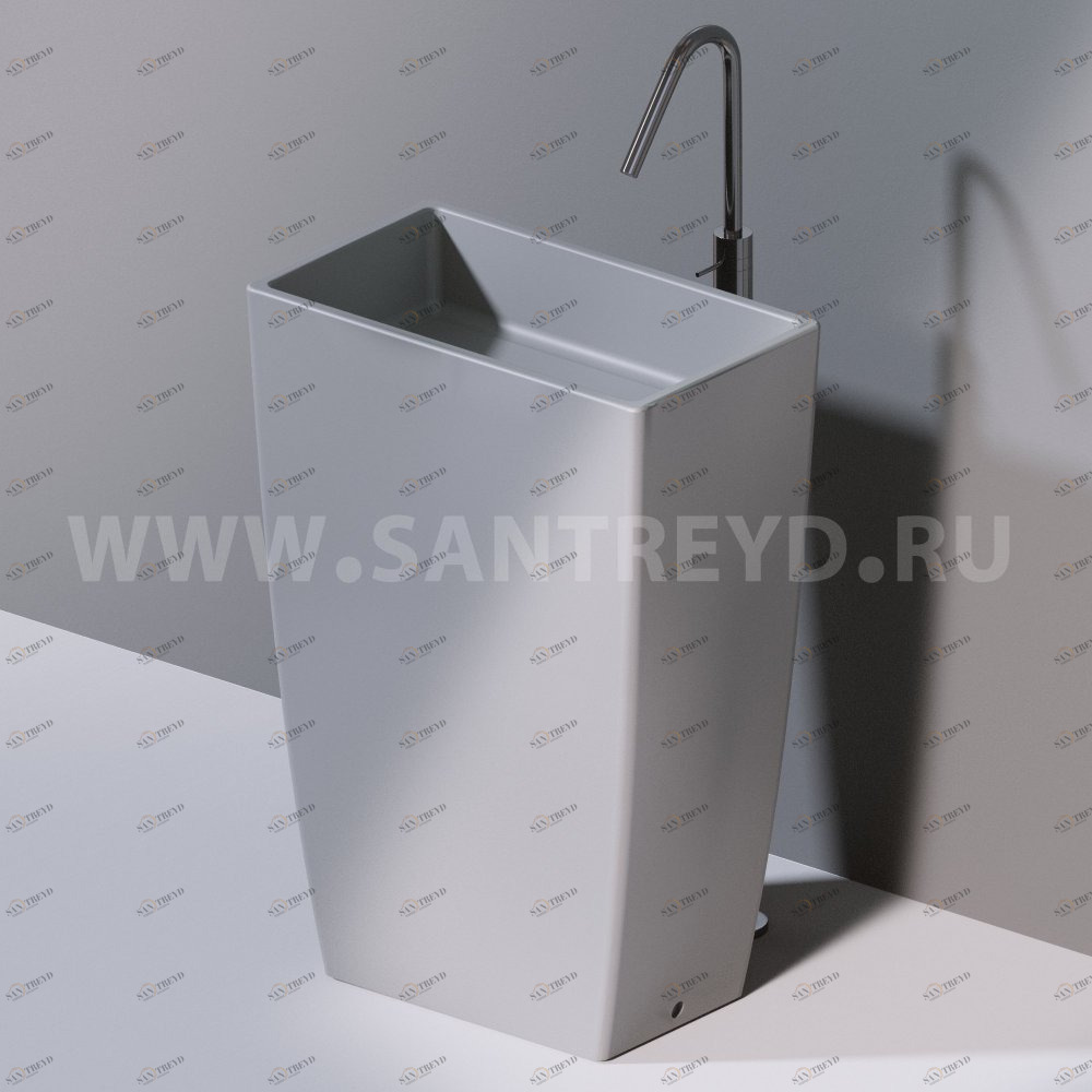 L110117 Напольная раковина стоящая прямоугольная A. e T. Italia Tower AeT ITALIA L110130