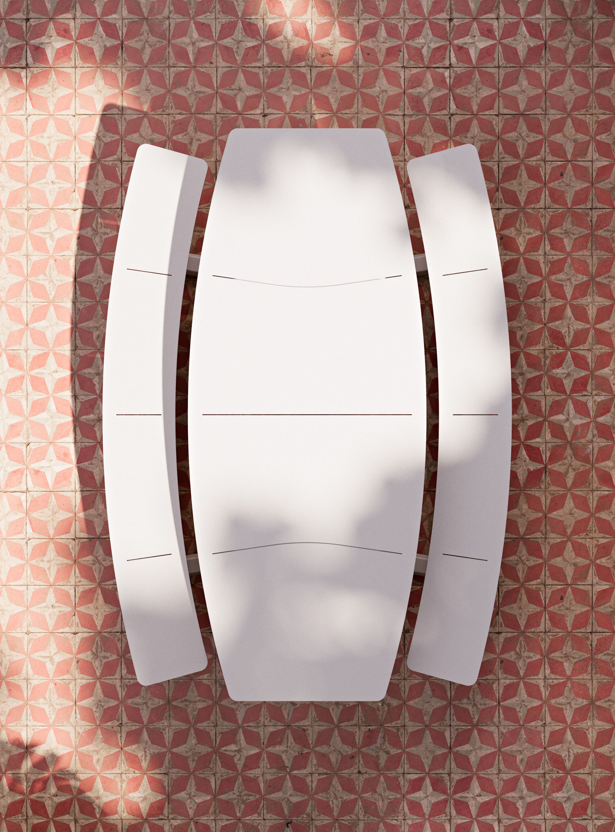 Прямоугольный стол для пикника со встроенными скамейками Atmosphera 8teen ARCH-00084249 - Вид №8