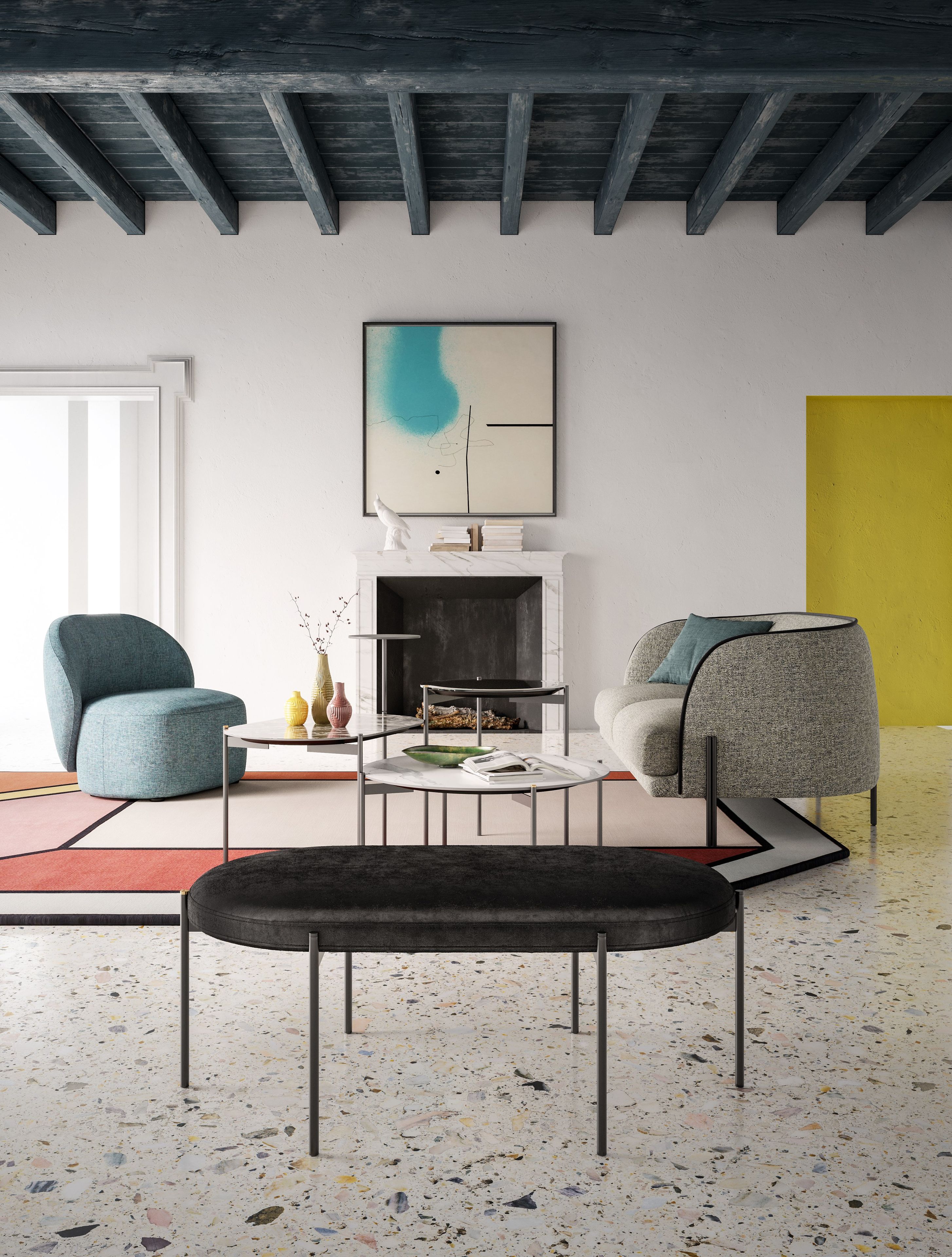 Деревянный низкий круглый журнальный столик Liu Jo Living Collection ARCH-00125634 - Вид №4