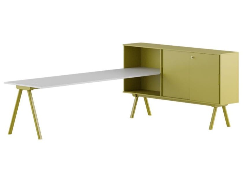 Рабочий стол со встроенной полкой GABER WORKSTATION 2027 SX ARCH-00031485 - Вид №3