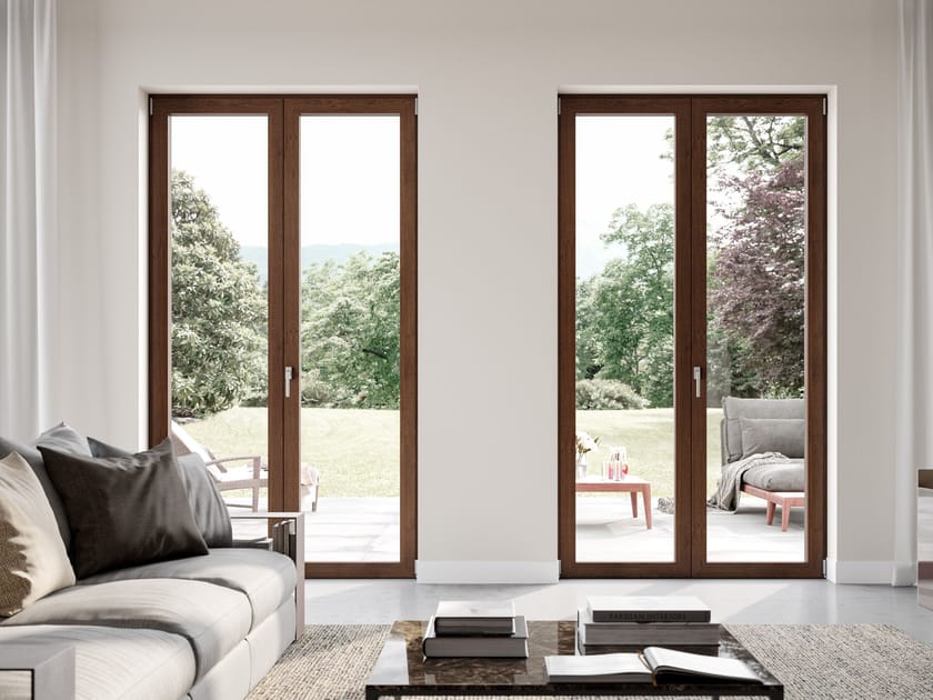 Алюминиевая створчатая дверь-окно Oknoplast алюминий ARCH-00144298