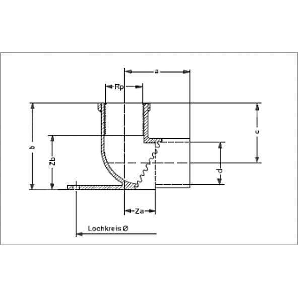 144711212 SANHA 4471G настеная водорозетка, с 3 точками крепежа, бронза 12x1/2 мм  - Вид №1