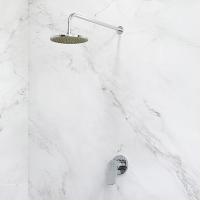 FB85A2R000 набор: см-ль д/душа верхний душ 220 мм держатель д/верхн.душа хром шт. AM.PM X-Joy 