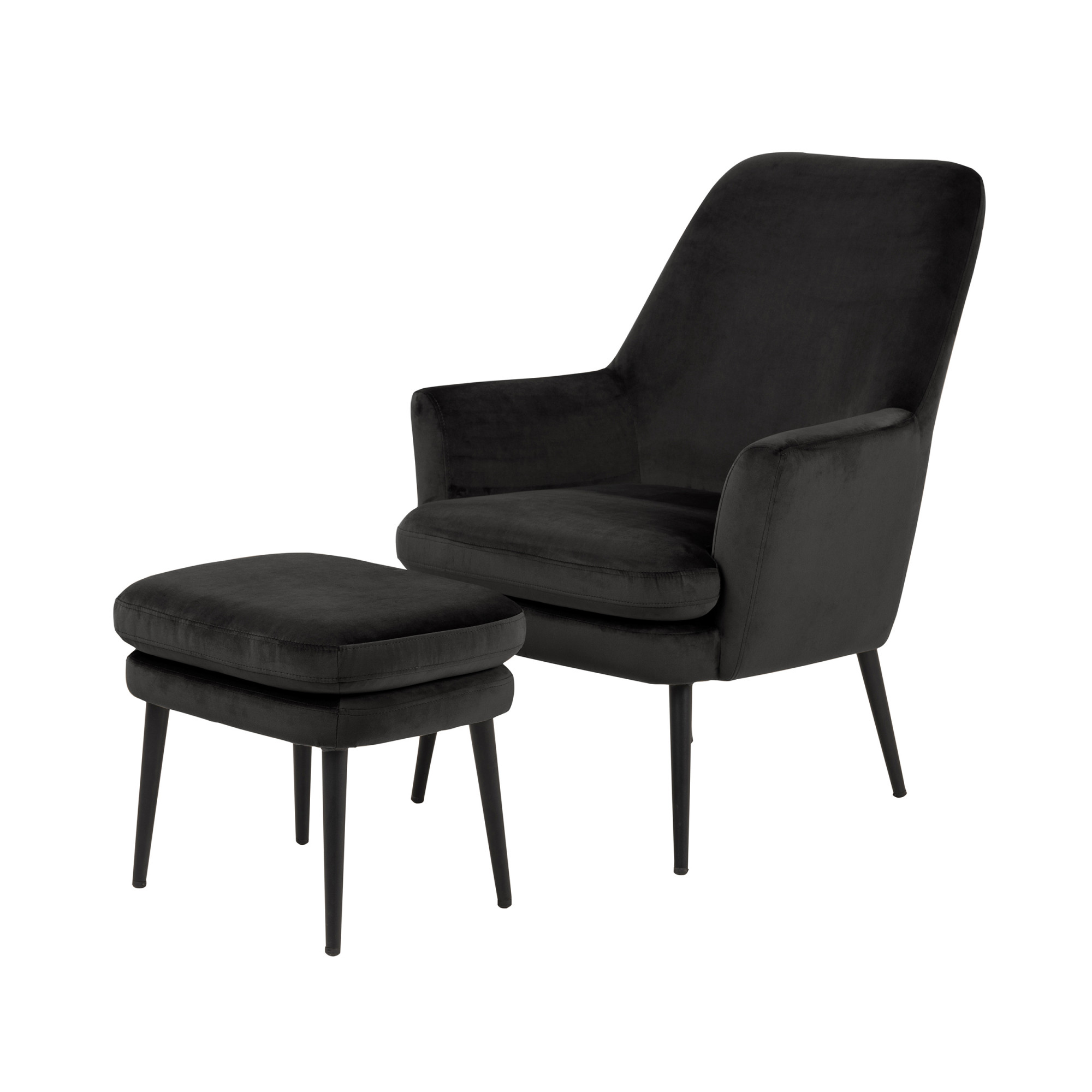 2000983230744 Кресло chisa с оттоманкой Actona 