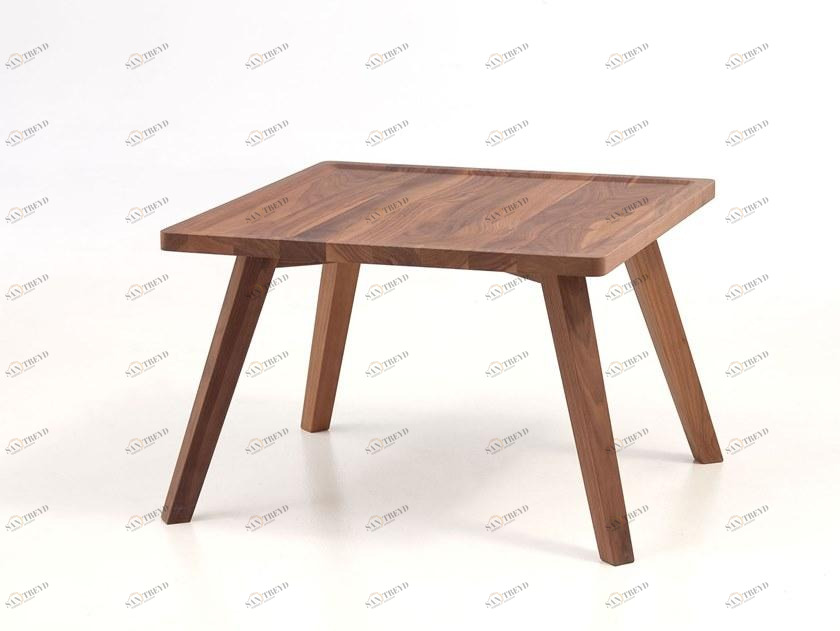 Gervasoni Квадратный деревянный журнальный столик Gray sun-id-1387499