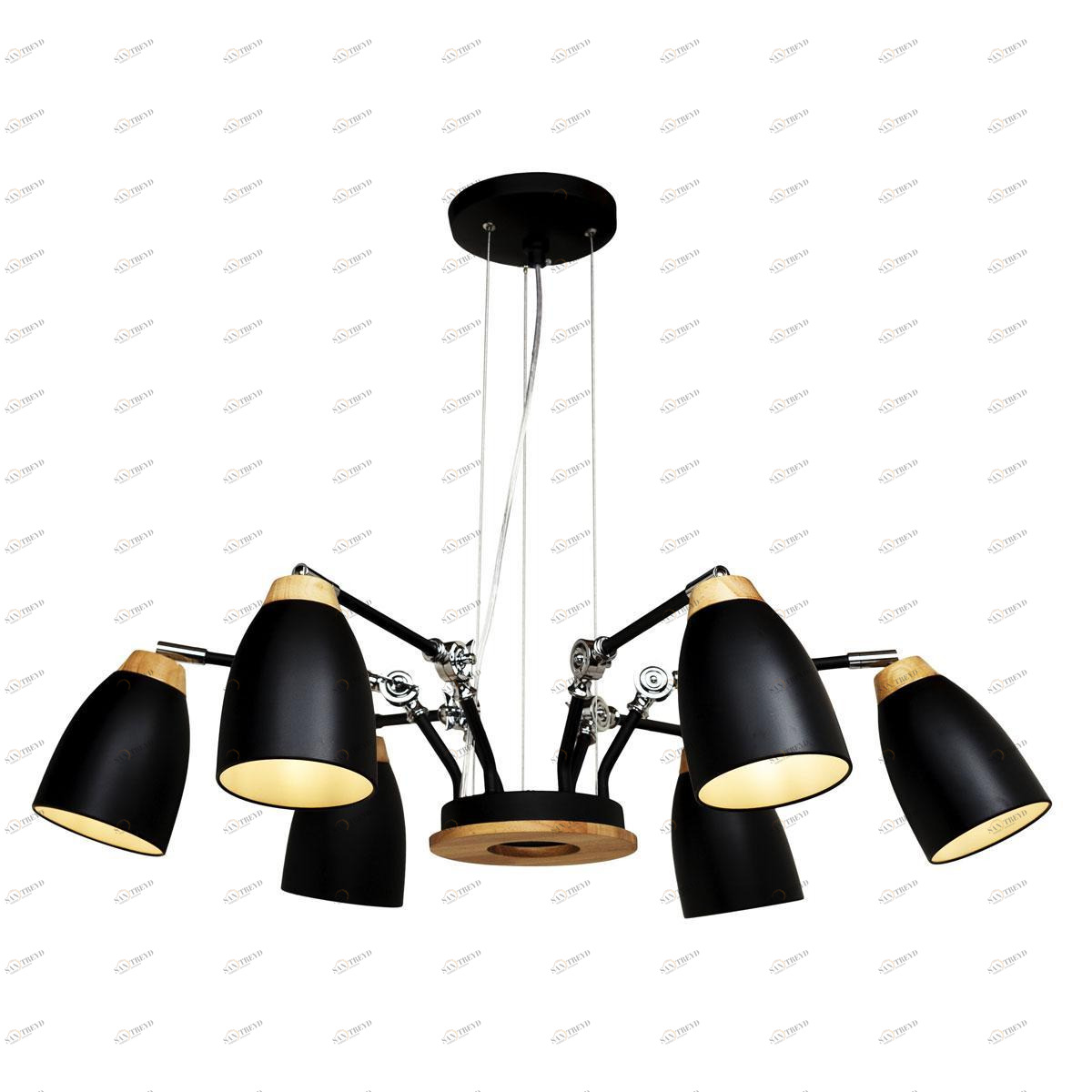 Подвесная люстра Loft IT Restor Loft4402/6Bl LOFT IT ДИЗАЙНЕРСКИЕ, RESTOR BLACK 137866 Черный 