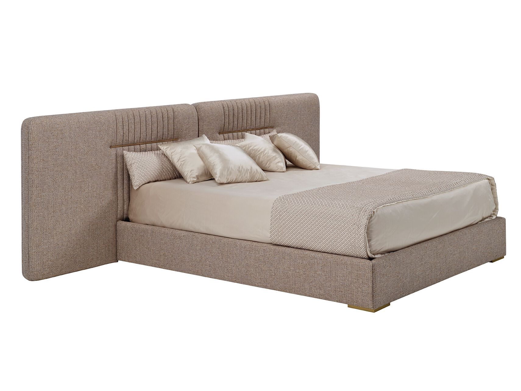 Двуспальная кровать из ткани с мягким изголовьем Casa Magna LOREN ARCH-00101838 - Вид №1