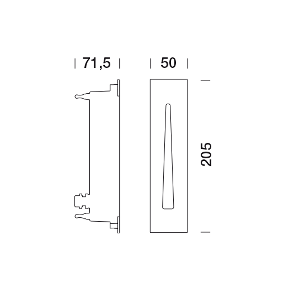 3450606 Светильник встраиваемая в стену / Наружнее освещение Platek MASK  MASK - LED 4000K Asymmetrical - Вид №6