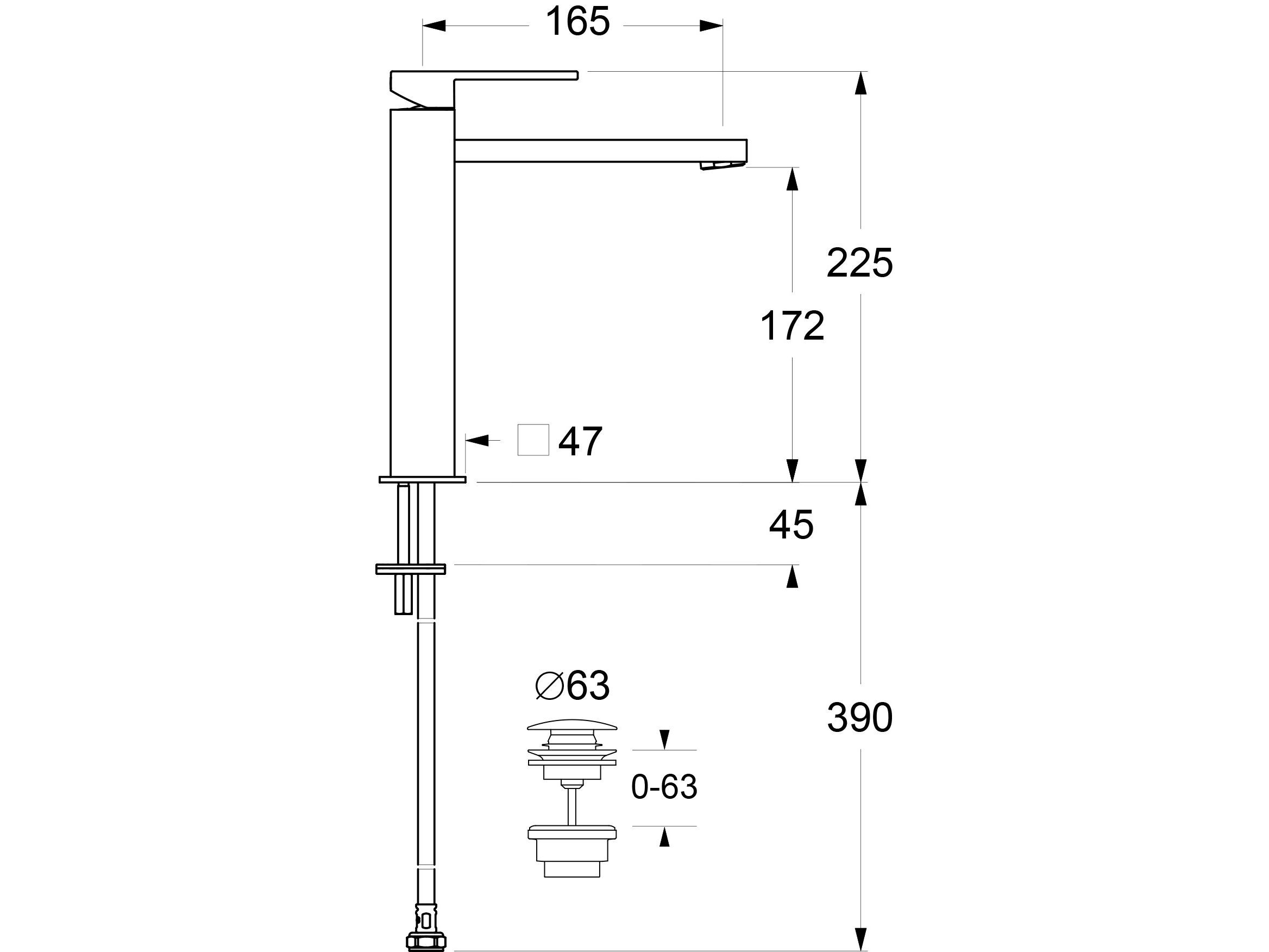Однорычажный смеситель для раковины GUGLIELMI RUBINETTERIE G&amp ARCH-00016124 - Вид №2