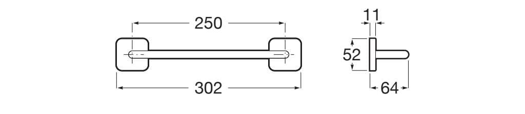 Металлический держатель для полотенец Roca VICTORIA 81788 ARCH-00096998 - Вид №5