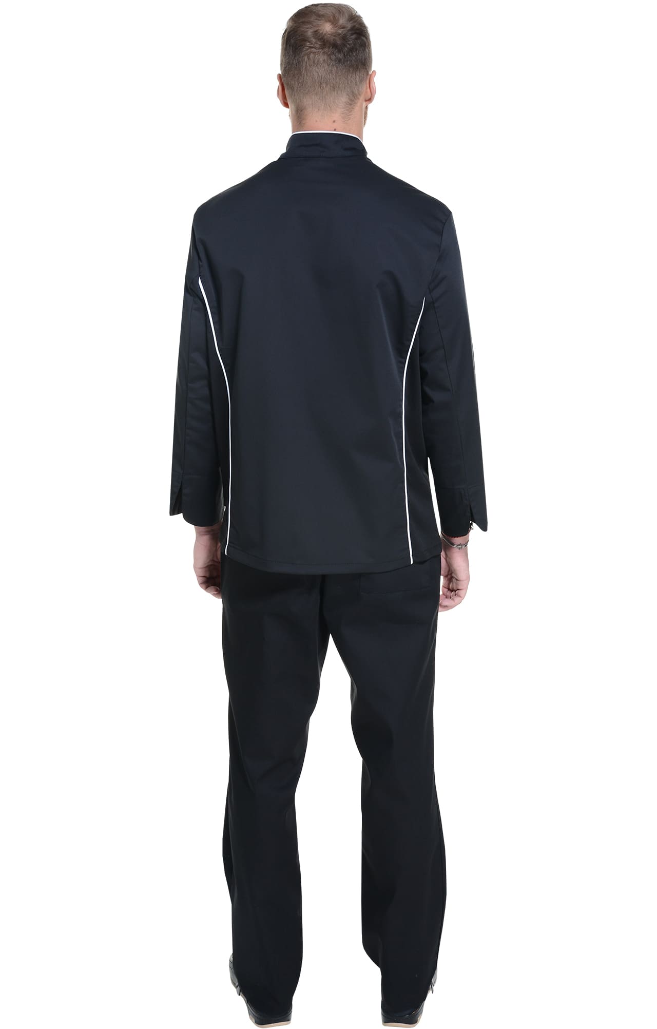 62608 Китель поварской black (черный) RICON  Повар  размер 54 (XXL)  - Вид №4