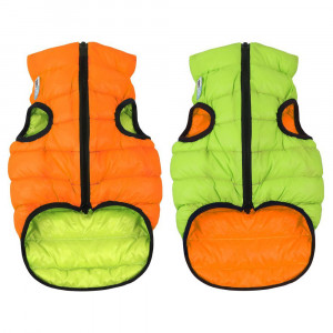 ПР0042486 Курточка двухсторонняя размер М 45см оранжево-салатовая AiryVest