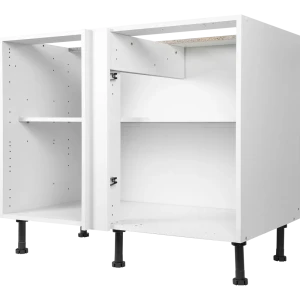 Каркас напольный угловой 100x70x56 см, ЛДСП, цвет белый