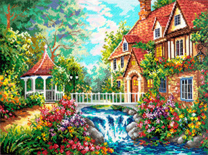 047-04 Во французской стороне Набор для вышивания Чудесная Игла 41 х 31 см Чудесная игла