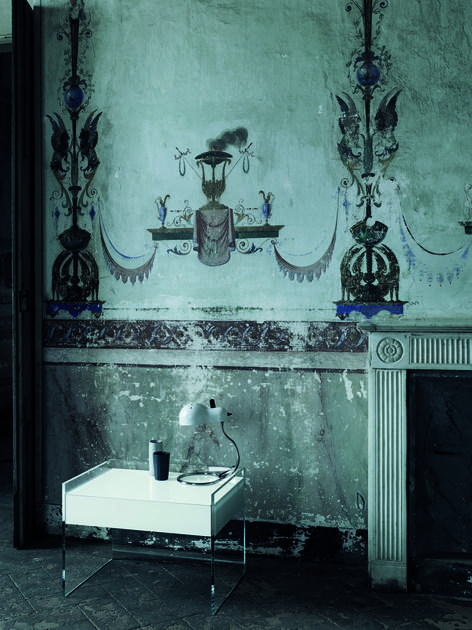 Glas Italia Прямоугольная тумбочка из хрусталя с ящиками Float sun-id-1352093 - Вид №1