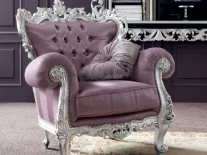 Modenese Gastone Кресло из мягкой ткани с подлокотниками Bella vita