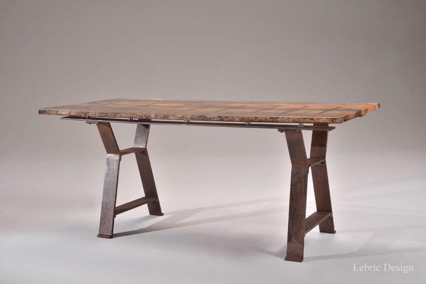 ANTICO TRENTINO Прямоугольный журнальный столик Lebrìc design - legno e resina sun-id-1382470 - Вид №3