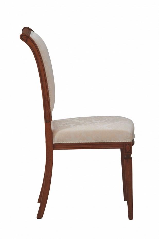 SELVA Стул из бука и ткани с открытой спинкой Villa borghese 1370 - Вид №4