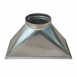 Переход c прямоугольного на круглое сечение (оц. сталь) 300х200-d200