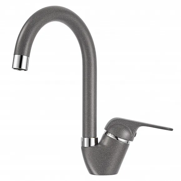 1024, ГРАФИТ (ЧЁРНО-СЕРЫЙ), СМЕСИТЕЛЬ КУХОННЫЙ GRANULA 1024-ST60 - Вид №1