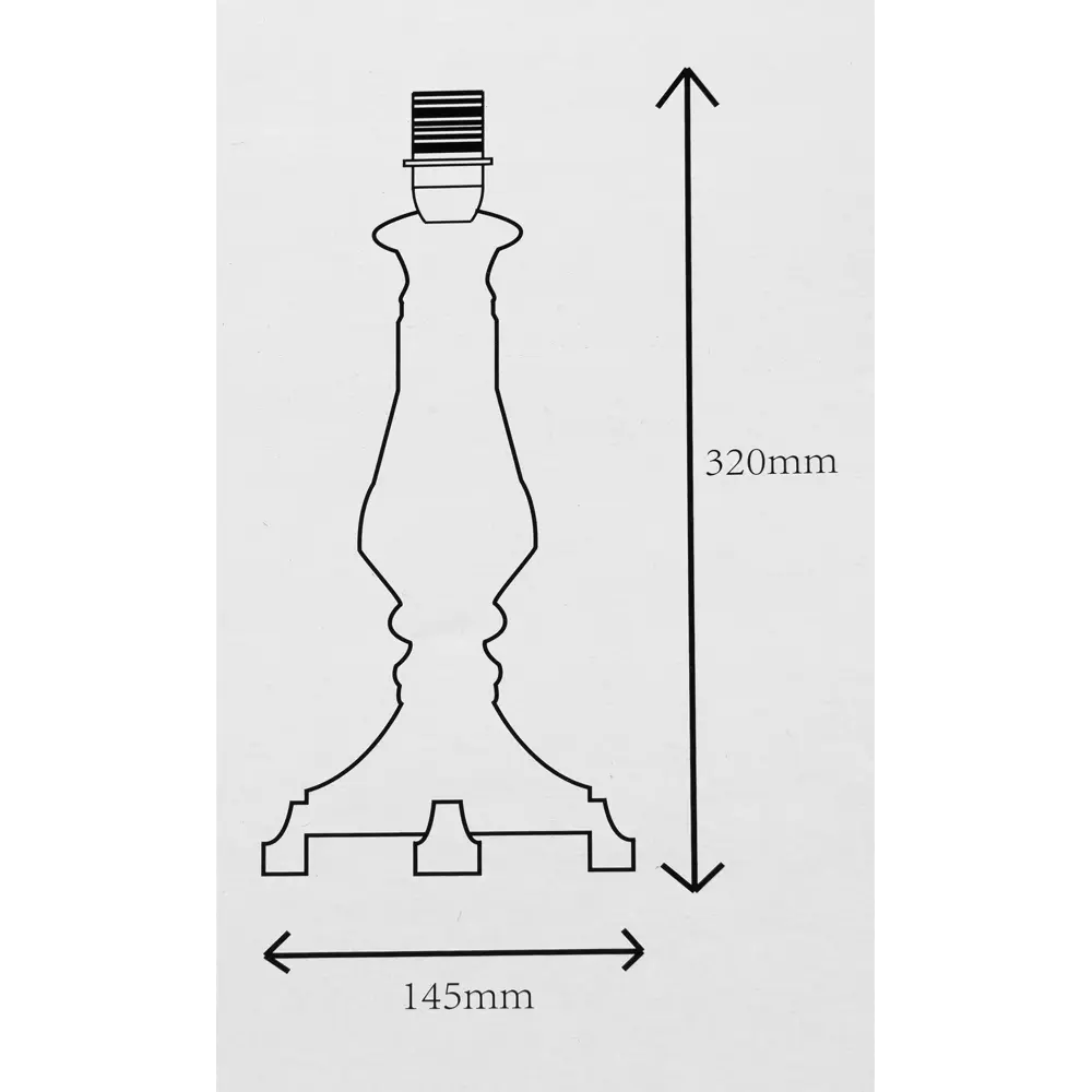 Основание лампы Champs цвет белый LAMPLANDIA STLM-2099979 - Вид №6
