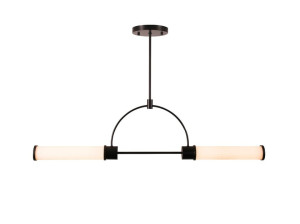 Металлический и стеклянный светодиодный подвесной светильник