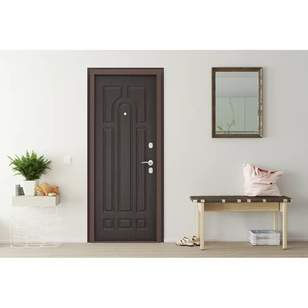 Дверь входная металлическая Оптим 98x205 см правая венге 84226060 STLM-2135717 DOORHAN  - Вид №4