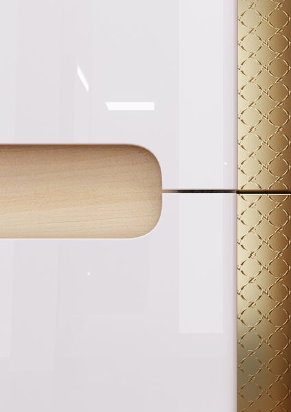 Шкаф боковой SB 350 CLASSIC L каппучино/белый Ravak X000000956 - Вид №4