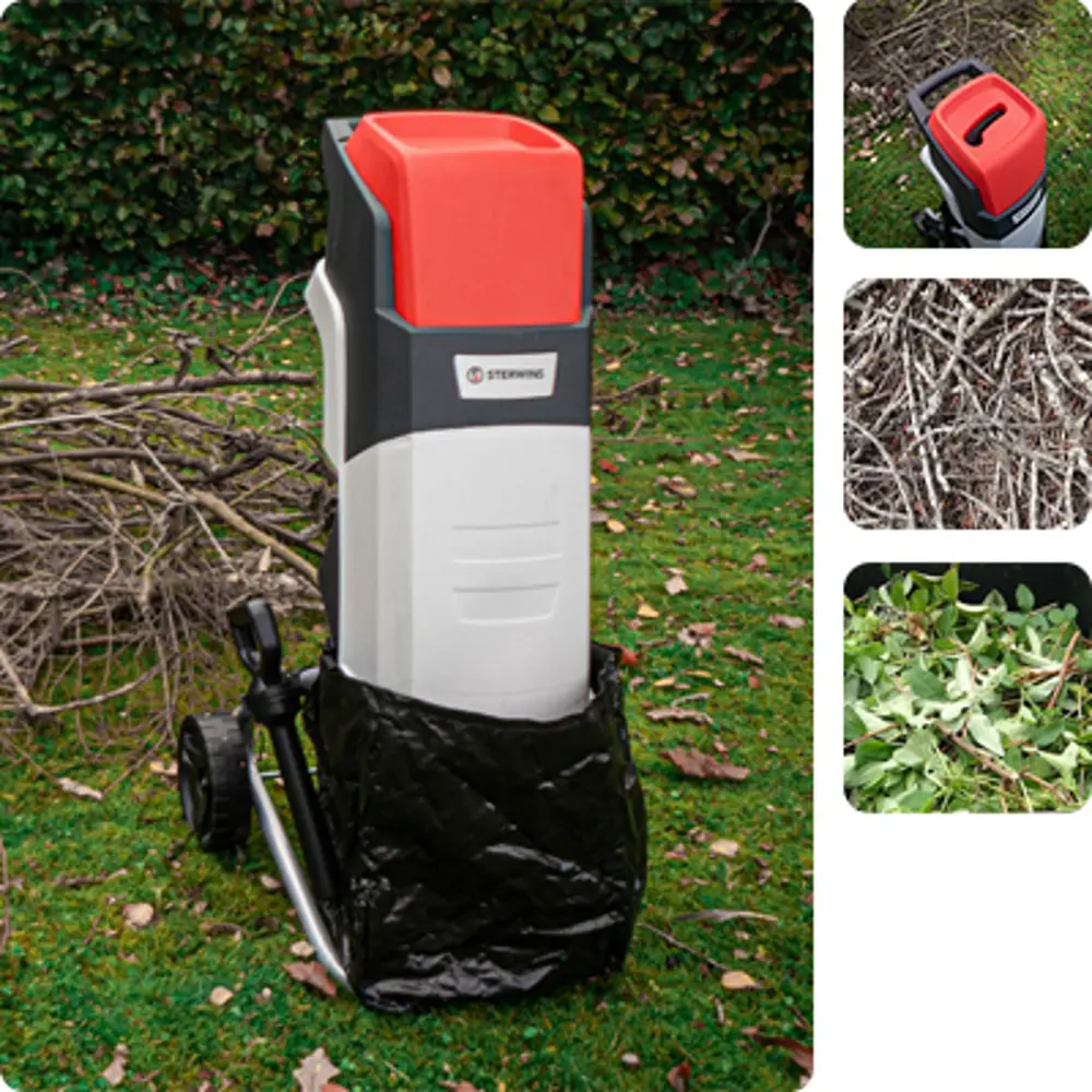 Садовый измельчитель STERWINS 2500 Вт для переработки веток 84572647 STLM-0052003 - Вид №13