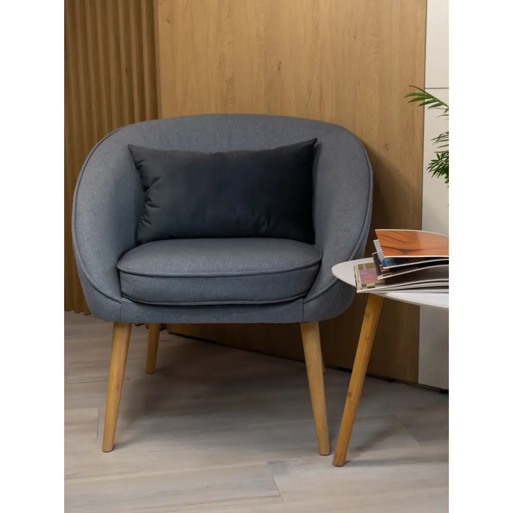 LINEN WAY Paris 2 — декоративная подушка темно-серого цвета 30×50 см 89334912 STLM-1032255 - Вид №3