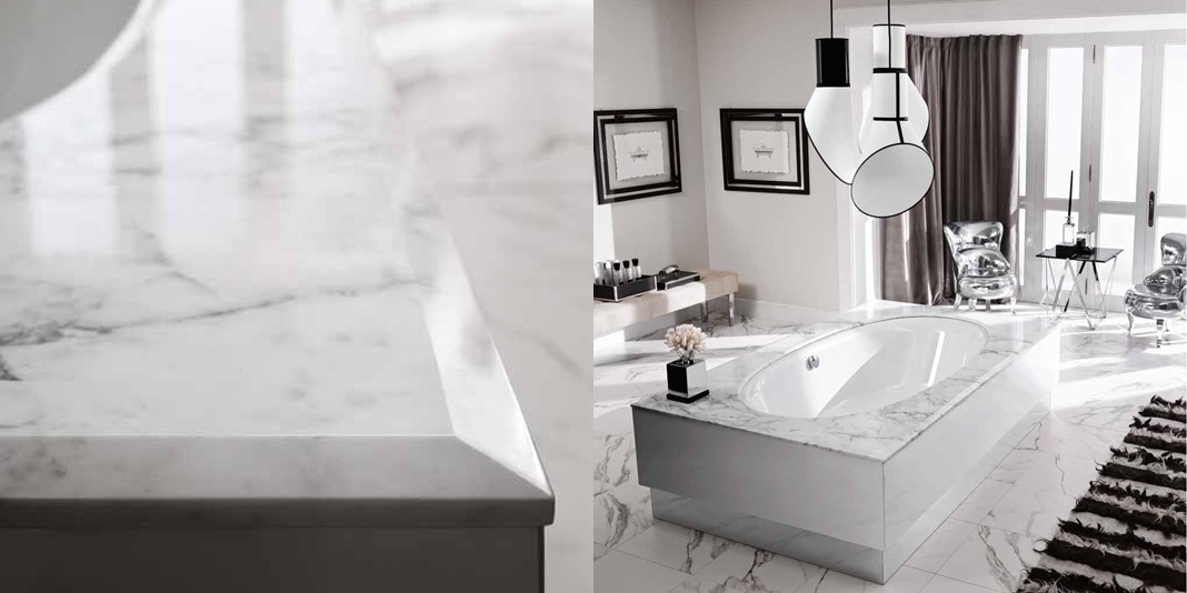 Комбинация ванной комнаты F04/b в отделке VETRO bianco ceramicato MILLDUE FOUR SEASONS FOURSEASONS04B - Вид №2