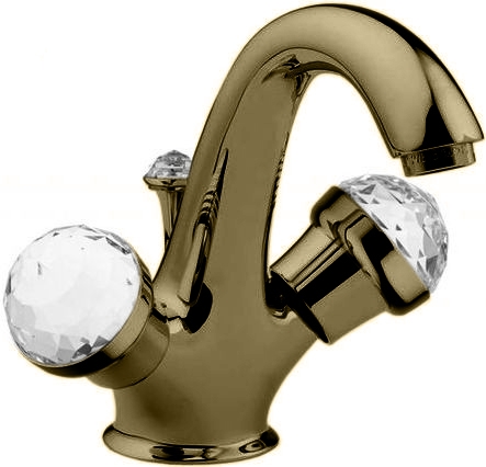 Смеситель MIGLIORE Axo Swarovski ML.AXO-634F.DO для раковины - золото  - Вид №1