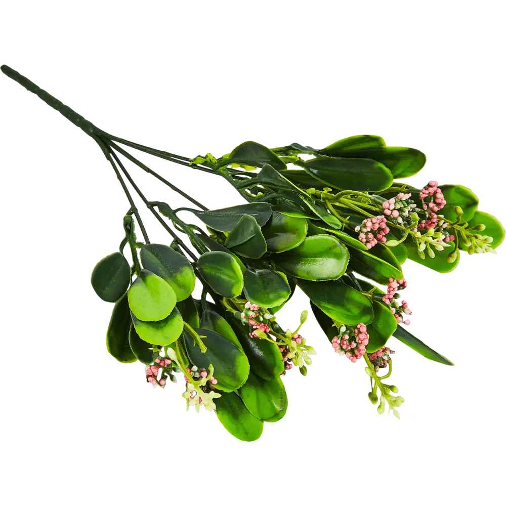 88455036 Искусственное растение Букет ягодника 32x16 см пластик цвет зеленый STLM-0817101 Santreyd 